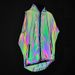 Men's Clothing colorful jacket, mid length reflective windbreaker for men, hip hop loose large size trendy jacket_viptrois.com