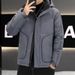 New Winter Down Youth, Students' Warm Clothes, Hooded Jacket, Men's Fashionable Casual Bread Jacket_viptrois.com