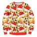 Pure 2024 Independent Station Christmas 3D Crew Neck Loose Pullover Men's Digital Print Sweatshirt European And_viptrois.com