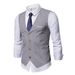 Men's Clothing New Men's Suit Vest Youth Fashion Business Casual Men's Slim Korean Vest Vest_viptrois.com