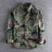 Vintage Washed Camo Workwear Shirt – Military-Inspired Utility Top With Double Chest Pockets_viptrois.com