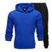 Men's Clothing Autumn And Winter Men's Sweater Suit Casual Sports Suit Plus Fleece Sweater Suit Men's Hooded Suit_viptrois.com