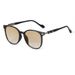 Women's Glasses Fashion Rice Nail Round Sunglasses Women's Sunglasses High End Leopard Print Glasses Anti Ultraviolet_viptrois.com