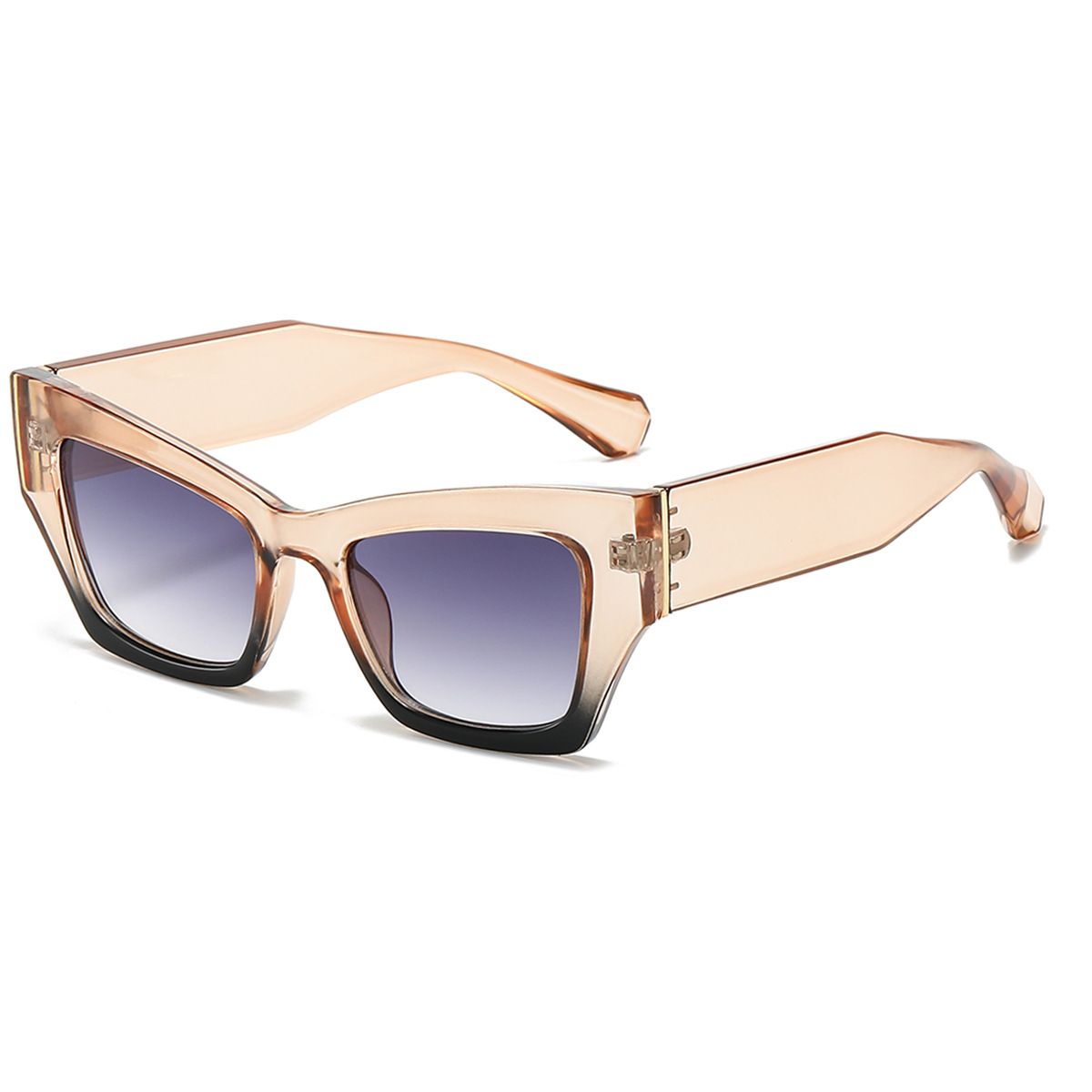 Men's Sunglasses New Beige Cat Eye Sunglasses Texture Ladies High End Fashion Trend Outdoor UV Protection_viptrois.com