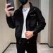 TikTok Hot-Selling Jacket For Men, Stand Collar Slim Fit Social Guy High-End Feel Coat 2024 Trendy Men's Autumn Winter_viptrois.com