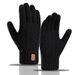 Pulse Cross-Border New Winter Warm Touch Screen Fleece-Lined Thick Knitted Cold-Proof Alpaca Wool Men's Gloves_viptrois.com