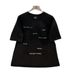 Men's Clothing Heavy Embossed Letter Short Sleeved T Shirt For Men And Women Summer Trendy Loose Oversize Couple Half Sleeved Top_viptrois.com