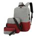 Professional USB Charging Backpack Set For Men - Waterproof Oxford Fabric Laptop Backpack With Anti-Theft Design, Travel & Business (3-Piece Set)_viptrois.com