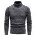 Pure Cross-Border Winter New Men's Fashion Trend High Neck Lined Thickened One-Piece Fleece Sweatshirt Knitted Sweater_viptrois.com
