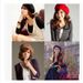 New Korean Style Spring And Autumn Beret Solid Color Woolen Painter Fashionable Women's Trendy Hat_viptrois.com