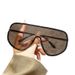 Square Large Frame Rice Nail One-piece Sunglasses New Frameless Fashion One-piece Men's And Women's Sunglasses_viptrois.com