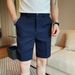 Men’s Waffle-Knit 5-Inch Chino Shorts – Slim Fit Breathable Office-to-Weekend Short Pants (Stretch Comfort, Lightweight Versatility)_viptrois.com
