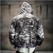 American Retro Camouflage Hooded Sweatshirt for Men Street Style 3D Print Loose Fit Zip up Top Cross Border Hot Selling_viptrois.com