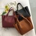 Women’s Bags New Tote BagFashion PU Leather Hand Held Large Shoulder Multi Purpose Ladies Bag_viptrois.com
