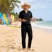 Men's Short Sleeve T-Shirt & Jogger Pants Casual Sportswear Set | Breathable Cotton Comfort Fit | S-XXXL Size Range_viptrois.com
