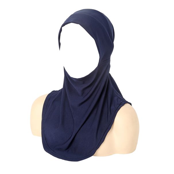 New Solid Color Pleated Elastic Headscarf Hat For Women, Soft And All Season Style, With A Headband Cap_viptrois.com