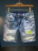 Men's Clothing Denim Shorts Men's Wear Resistant Washed Retro Light Colored Elastic Comfortable Handsome Casual Shorts_viptrois.com