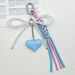 Bag Pendant String, Fresh And Clean Pearl Bow, Colorful Heart-shaped Woven String, Bag, Pendant, Keychain_viptrois.com