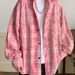 Plaid Niche Long Sleeved Shirt For Men, Autumn Tie Dye Embroidered Shirt, College Style Jacket_viptrois.com