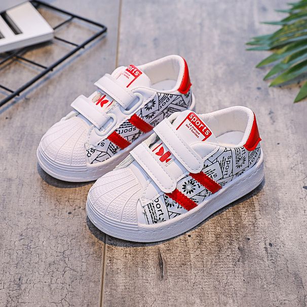 XUANMU Kids Shoes for Baby Girls Anti-slip Soft Rubber Bottom Baby Sneaker Casual Flat Shoes Children Size 21-30 Z0004_viptrois.com