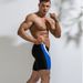 Men's Clothing New Fashion Color Matching Men's Five Point Swimming Trunks Youth Nylon Quick Drying Hot Spring Swimming Trunks Beach Beach Pants_viptrois.com