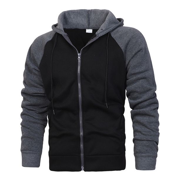 2024 New Cross-Border Jacket Autumn Winter European And American Color Block Fashion Raglan Sleeve Sweatshirt Men's_viptrois.com