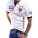 Men's Clothing Men's Zipper Long-sleeved Casual Slim Men's Sports Lapel Shirt Polo Shirt_viptrois.com