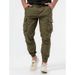 Men's Clothing Three Dimensional Bag Woven Cargo Pants Tie Belt Leggings Casual Pants Solid Color Men's Pants_viptrois.com