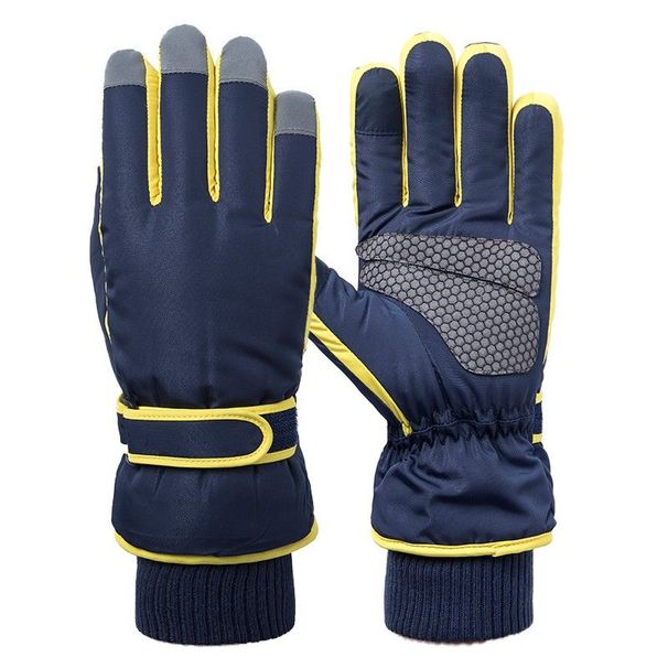 Women's Winter Ski Gloves, Thickened Cycling Motorcycle Waterproof Windproof Cold-Resistant Outdoor Riding Cotton Gloves For Men_viptrois.com