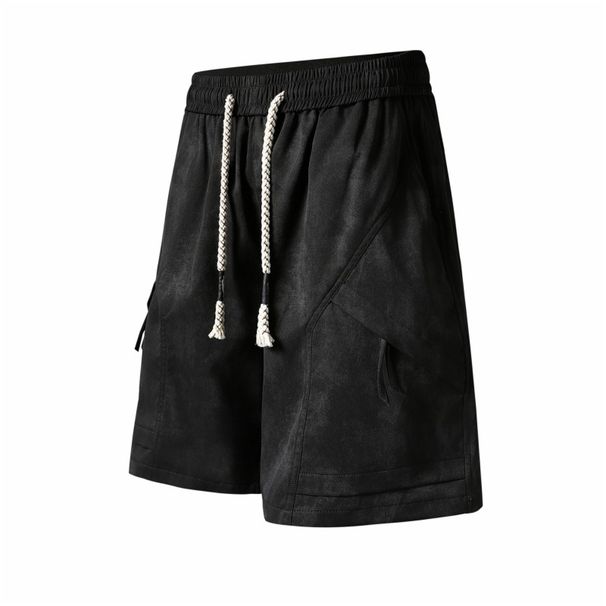 Men's Clothing Retro Tie Dye Wide Leg Shorts For Men In Summer New Style Loose And Versatile Casual Pants_viptrois.com