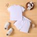Cross Border INS Infant And Young Boy Summer Style Bear Print Short Sleeved Top Splicing Plaid Shorts Suit_viptrois.com