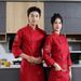 Men's Clothing Chef Work Clothes Long Sleeve Autumn And Winter Kitchen Kitchen Clothing Men And Women Hotel Chef Clothes_viptrois.com