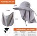 Mens Women Fishing Hat UPF 50+ Wide Brim Sun Hat With Face Cover & Neck Flap_viptrois.com
