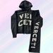 Streetwear Hoodie & Jogger Set With All-Over Graphic Print, Unisex Zip-Up Tracksuit For Hip-Hop Fashion_viptrois.com