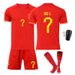 Men's home jersey No. 7 Wu Lei No. 9 Exxon sports suit adult children's football uniform_viptrois.com