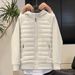 Trendy Lightweight Puffer Jacket For Men – Slim-Fit Hooded Coat With Color Blocking (Black/Grey)_viptrois.com
