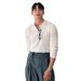 New Henry Collar Long Sleeved Knitted Sweater For Men, Slim Fit With Fine Needles_viptrois.com