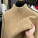 Autumn Winter Cardigan For Middle-aged And Young Men, Dad's Warm Knitted Wool Sweater Cardigan, Long Sleeve Coat_viptrois.com