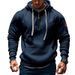 Cross-border Foreign Trade Autumn And Winter Retro Hooded American Heavy-duty Velvet Men's Multi-pocket Tooling Commuter Casual Hooded Sweater_viptrois.com