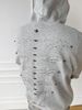 Men's Solid Color Beaded Hooded Sweatshirt - Trendy Oversized Streetwear Pullover With Long Sleeves_viptrois.com