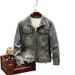 Men's Clothing Fashionable letter embroidered denim jacket for men, high end trendy brand, spring and autumn new workwear jacket, outerwear denim_viptrois.com