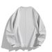 "Unisex Oversized Zip-Slit Sweatshirt – Heavyweight Round Neck Pullover (Black/Grey/Putty, S-3XL)"_viptrois.com