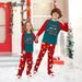 Christmas snowman gingerbread man letters Christmas family suit printed homewear sleep_viptrois.com