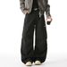 Men's Clothing Three Dimensional Pleated Machete Casual Pants Men's Autumn New American Retro Zipper Paratrooper Pants Silhouette Workwear Long Pants_viptrois.com