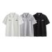 Men's Clothing Deconstructed Splicing Embroidery Short Sleeved Polo Shirt Men's Summer New Retro Loose Couple Versatile Casual T Shirt_viptrois.com