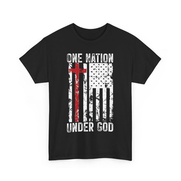 Follow Jesus Shirt | One Nation, Under God, Mens Christian | Walk In Faith Shirt_viptrois.com