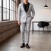 Men's Slim Fit Jacquard Suit Jacket Trendy Style Single Button Banquet Wedding Emcee Attire_viptrois.com
