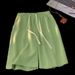 Men's Clothing White Shorts Summer Thin Pants Men's Loose High Waist Ice Silk Wide Leg Shorts Slim Drape Casual Shorts_viptrois.com
