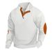 Pure 2024 Cross-Border Hot-Selling Autumn Winter European Size Men's Outdoor Casual Stand Collar Long Sleeve Waffle Knit_viptrois.com