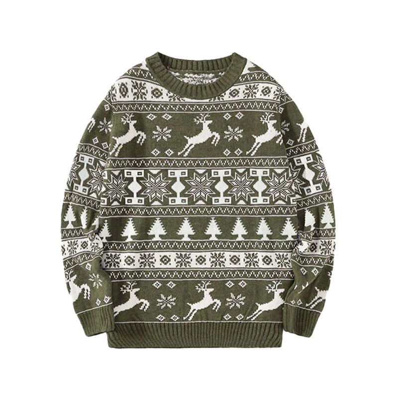 Christmas Sweater For Teens – Festive Holiday Knitwear, Oversized Crewneck Pullover For Fall/Winter"_viptrois.com